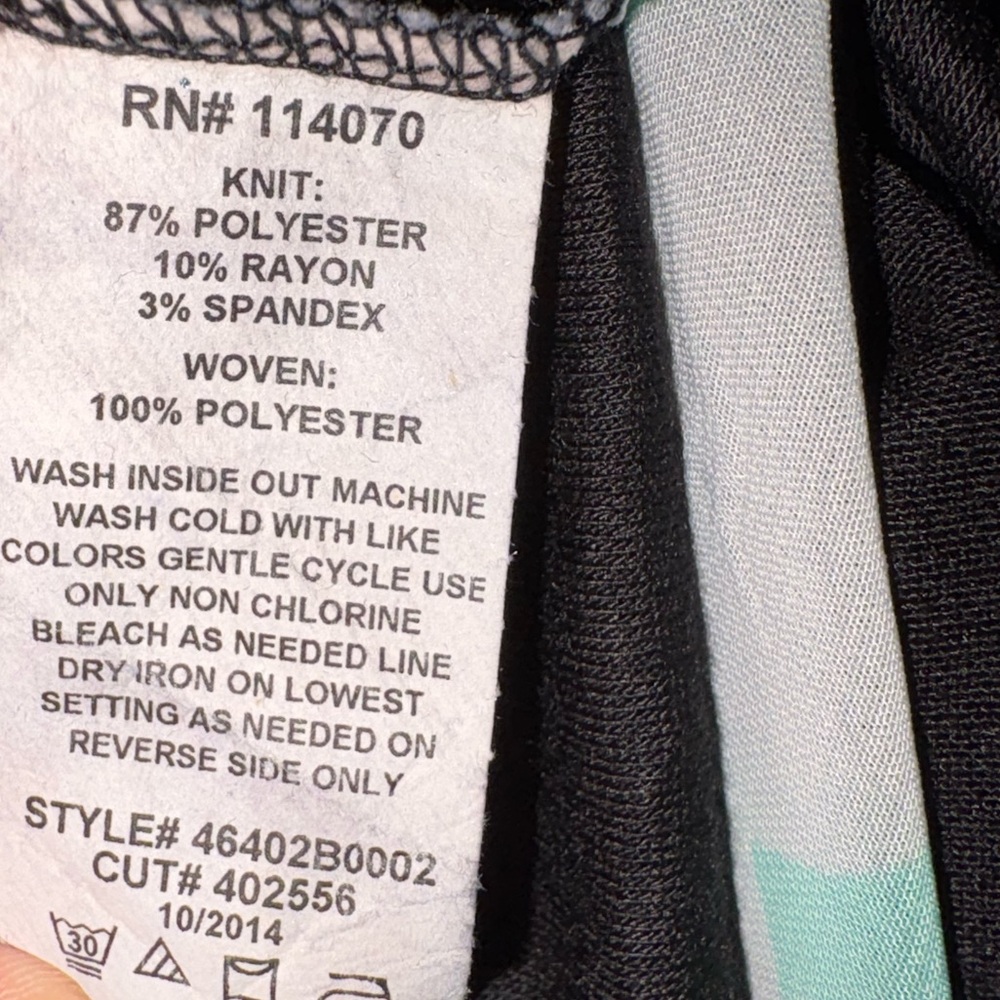Ransom Black and Blue Graphic Long Sleeve Top - Picture 5 of 5
